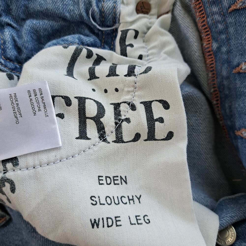 We The Free People Eden High Slouchy Flare Jeans Size 30 High Waist - Picture 8 of 15